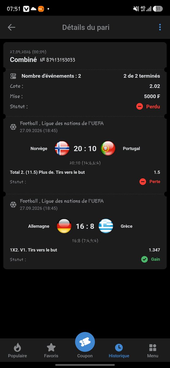 YedRichardiv's tweet photo. Fait attention à 1xbet ce sont des voleurs 
1xbet dit quz j'ai perdu le pari https://t.co/1h4MLws8E8