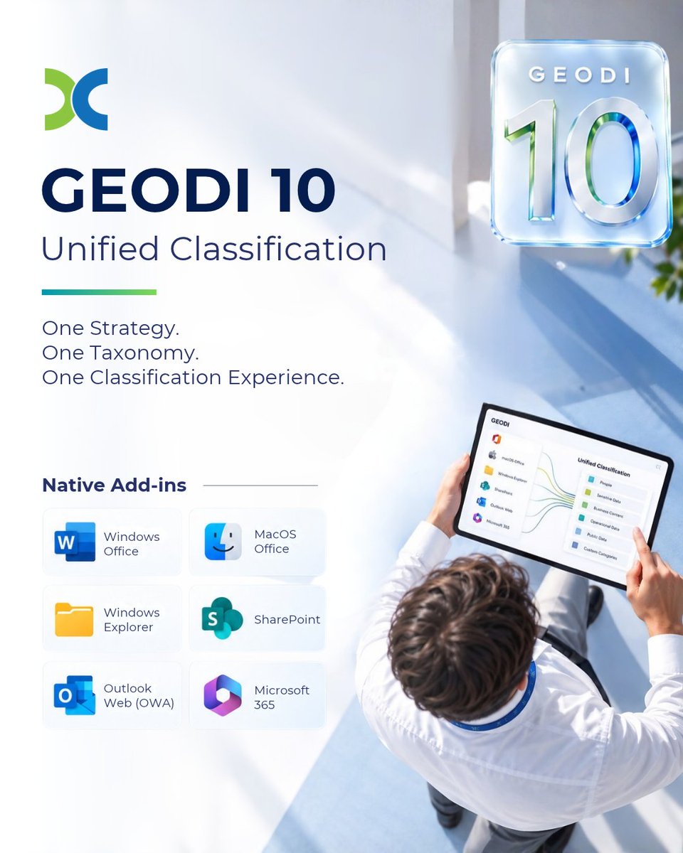 SoftwareDECE's tweet photo. GEODI 10 – Unified Classification

Native Add-ins. Legacy Classification → Unified Classification.

📖 Read our latest newsletter:
https://t.co/xvbjZu1VVr

#GEODI #UnifiedClassification #DataClassification #DSPM #DataGovernance https://t.co/mj5cHPQxsB