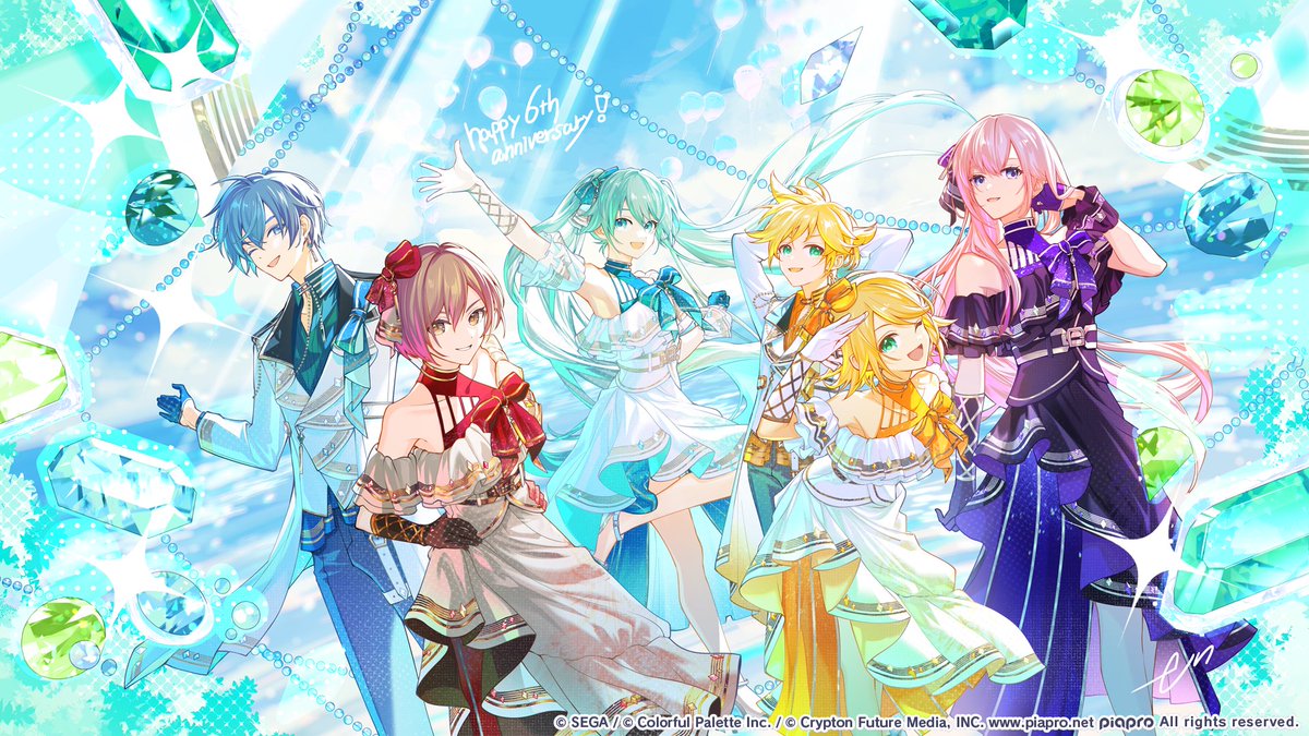 en_eeen's tweet photo. プロジェクトセカイ カラフルステージ！ feat. 初音ミク
6周年記念「VIRTUAL SINGER」の衣装デザイン、ビジュアルを担当させて頂きました！
よろしくお願いいたします！🎤 https://t.co/Z2KmW1gT5d