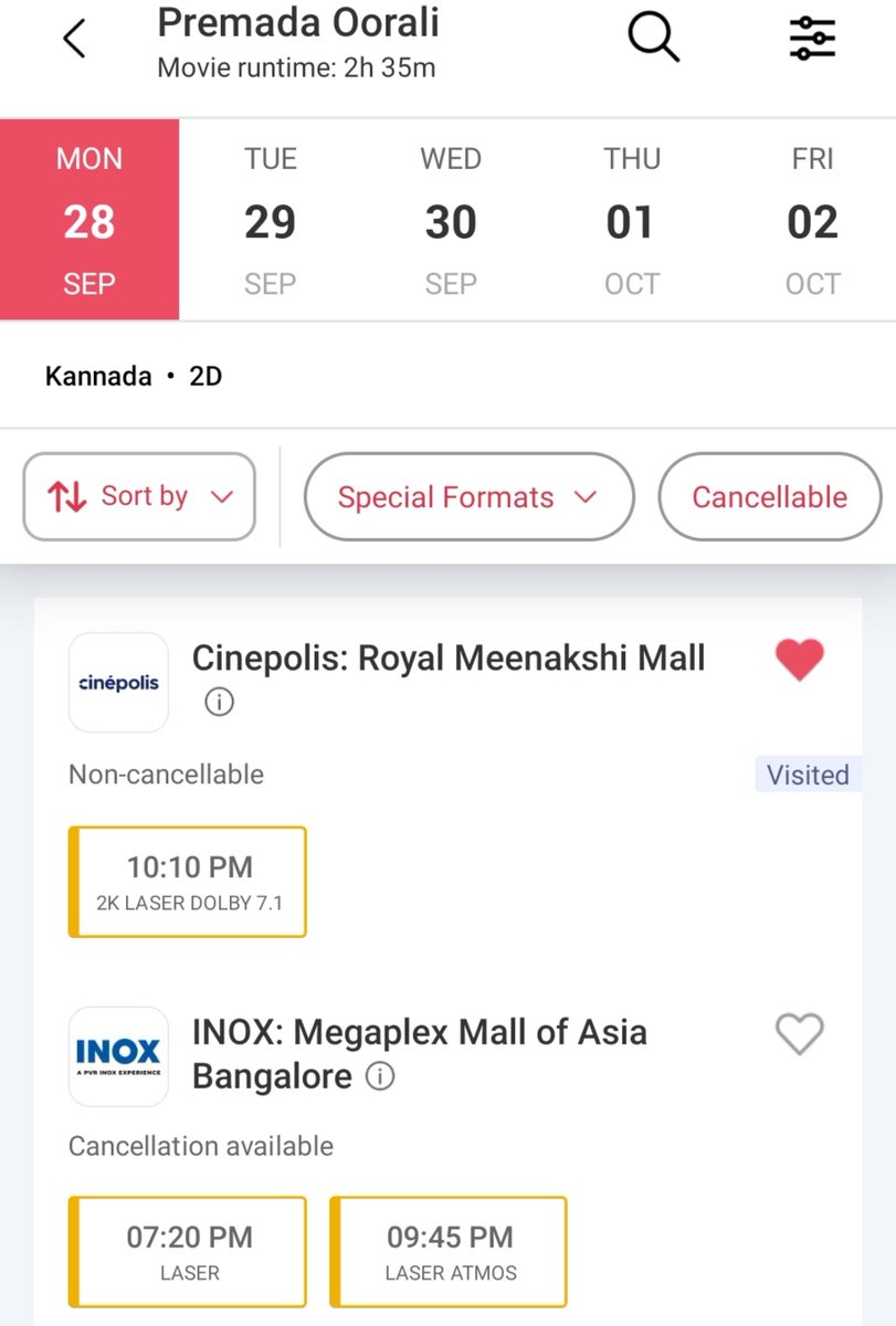 Sampath__Tweet's tweet photo. If Monday shows r filling up fast,it means the movie is getting a great response.Don't trust -ve tweets check their accounts frst to spot fake narratives.These are the same ppl who watched #Paraside and will be watching #Jailer2 in its original language on Day1.
#PremadaOorali https://t.co/TCIvHOVvGk
