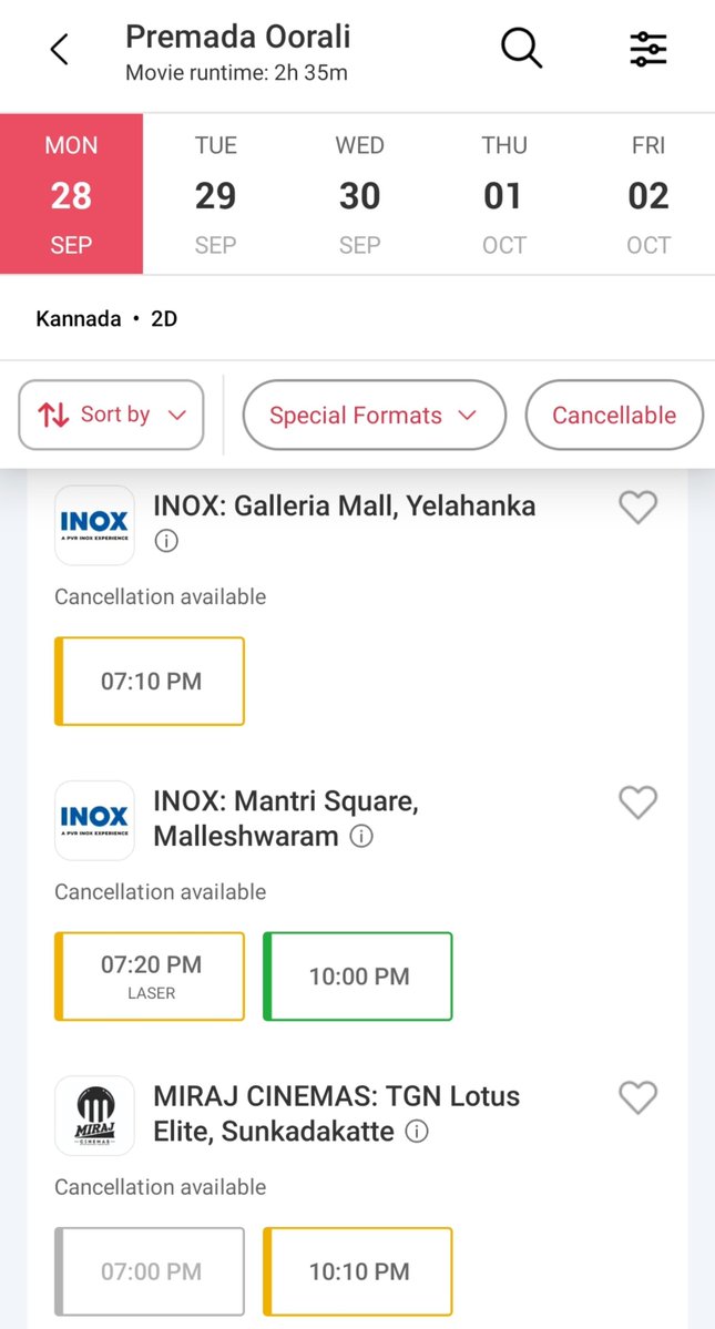 Sampath__Tweet's tweet photo. If Monday shows r filling up fast,it means the movie is getting a great response.Don't trust -ve tweets check their accounts frst to spot fake narratives.These are the same ppl who watched #Paraside and will be watching #Jailer2 in its original language on Day1.
#PremadaOorali https://t.co/TCIvHOVvGk