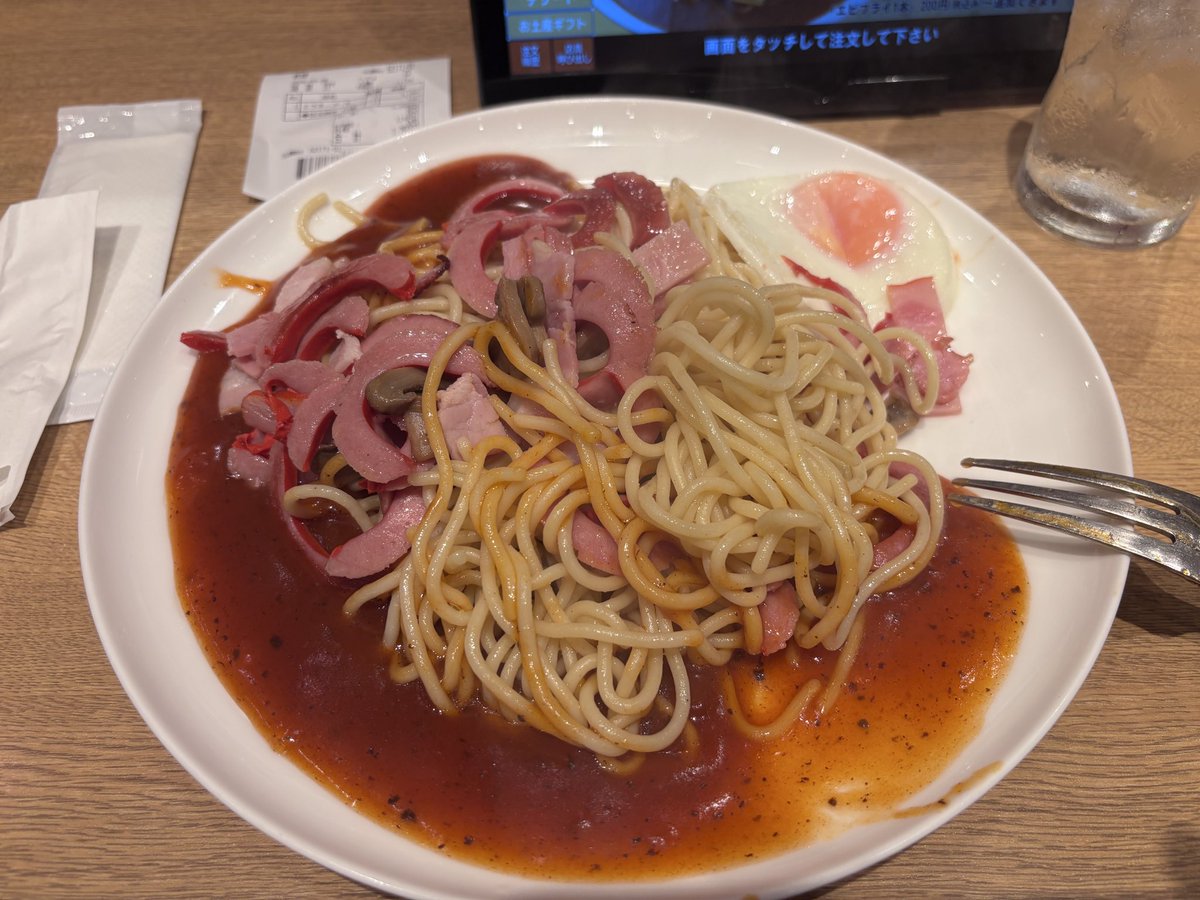 kyokota2000's tweet photo. 名古屋出張で　早めのランチ
チャオのあんかけスパ　ミラネーズとたまご
空いててラッキー https://t.co/oRDPMk0q6z