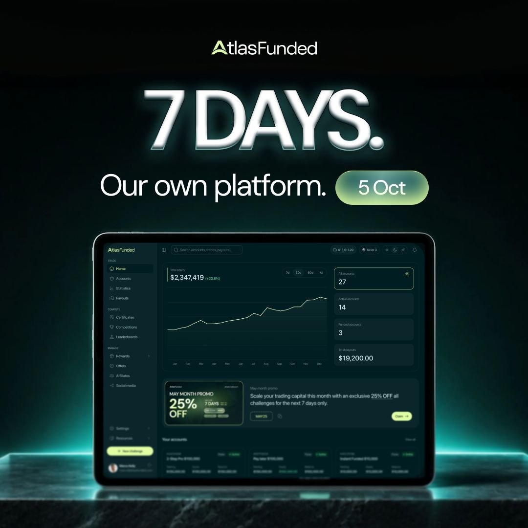 Ahmadtalbafx's tweet photo. COUNTDOWN STARTS NOW 🚨 

7 Days‼️  

On the 5th of October, our own platform goes live. 

Everything in one place. 

We have been building this quietly for months, and it changes what we are able to give you. 

You are not ready for what is coming.

Stay tuned for that! https://t.co/MJvS58TKxG