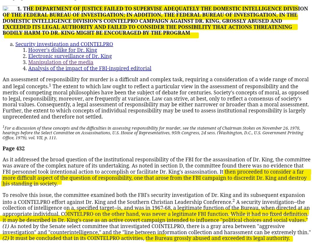 KnoxieLuv's tweet photo. I'm not claiming the FBI wrote the Daily Mail article about Candace Owens or that this is another COINTELPRO operation, but I am saying we have documented evidence of how institutions have used cooperative media to poison public perception of someone they wanted discredited.

In 1968, the FBI fed its narrative about Martin Luther King Jr. to friendly media. Five days after the St. Louis Globe-Democrat published an FBI-inspired editorial attacking him, King was assassinated.

Congress later found that the FBI had grossly abused its authority and failed to consider whether its campaign might encourage people to physically harm King.

You don't have to agree with Candace or believe everything she reports to recognize why this framing deserves scrutiny.

Why are we being encouraged to imagine her murder instead of examining the evidence she's presenting?