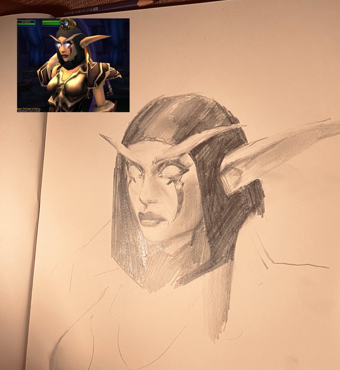 Uromannen2pm's tweet photo. Sylvanas study https://t.co/hRAFGKoAYU