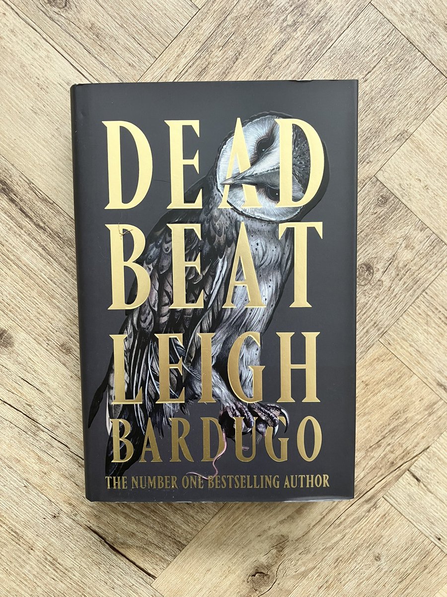 LauraPAuthor's tweet photo. Thanks to @gollancz for this hardback copy of the final installment of the Ninth House series, #DeadBeat. Itโs out now. https://t.co/P2qzeMFzyV