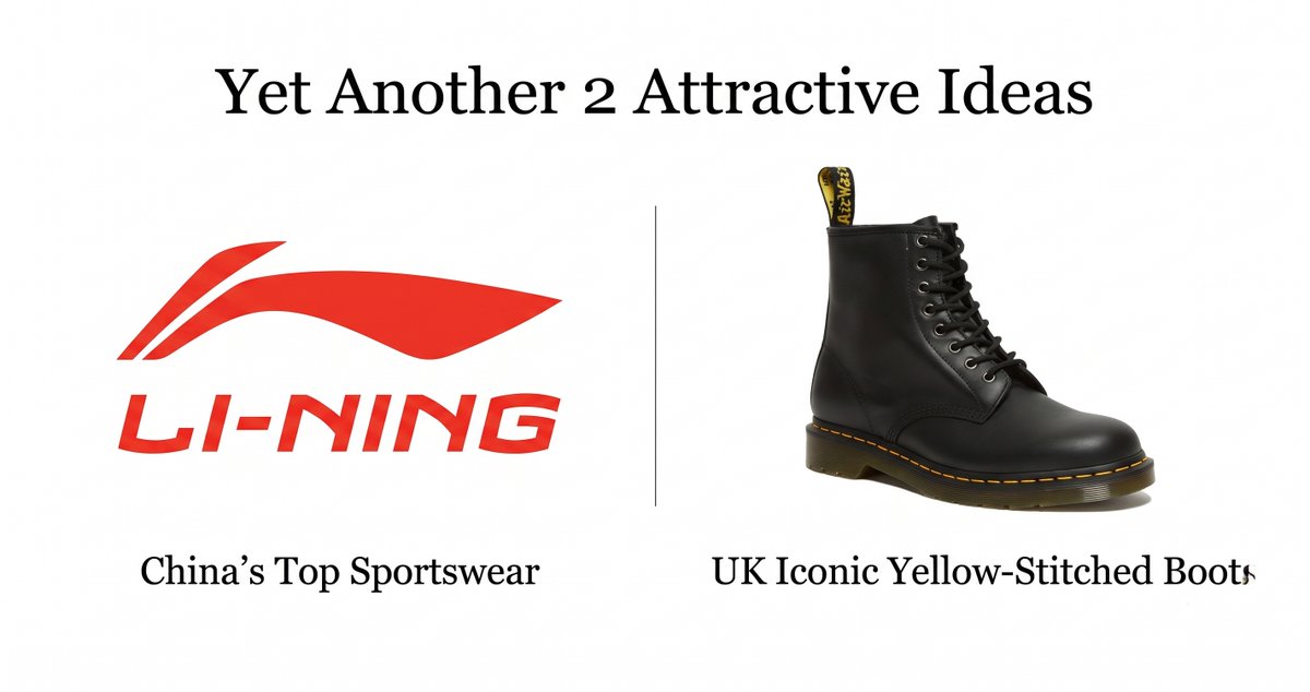 AndersonAn93989's tweet photo. From China’s leading sportswear brand trading at 9x P/E to an iconic UK footwear brand yielding ~10% FCF, deep-value opportunities often hide behind temporary market noise.

Want to unpack the full breakdown, inventory metrics, and valuation models?

Click on the link to read the full analysis:

Yet Another 2 Attractive Ideas
https://t.co/m9Ki1izK3S

(5/5)