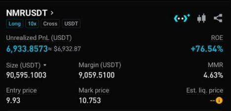 Chocotrader9999's tweet photo. Taking profit first, guys! 🥂 #NMR https://t.co/z3KlkHz0QS