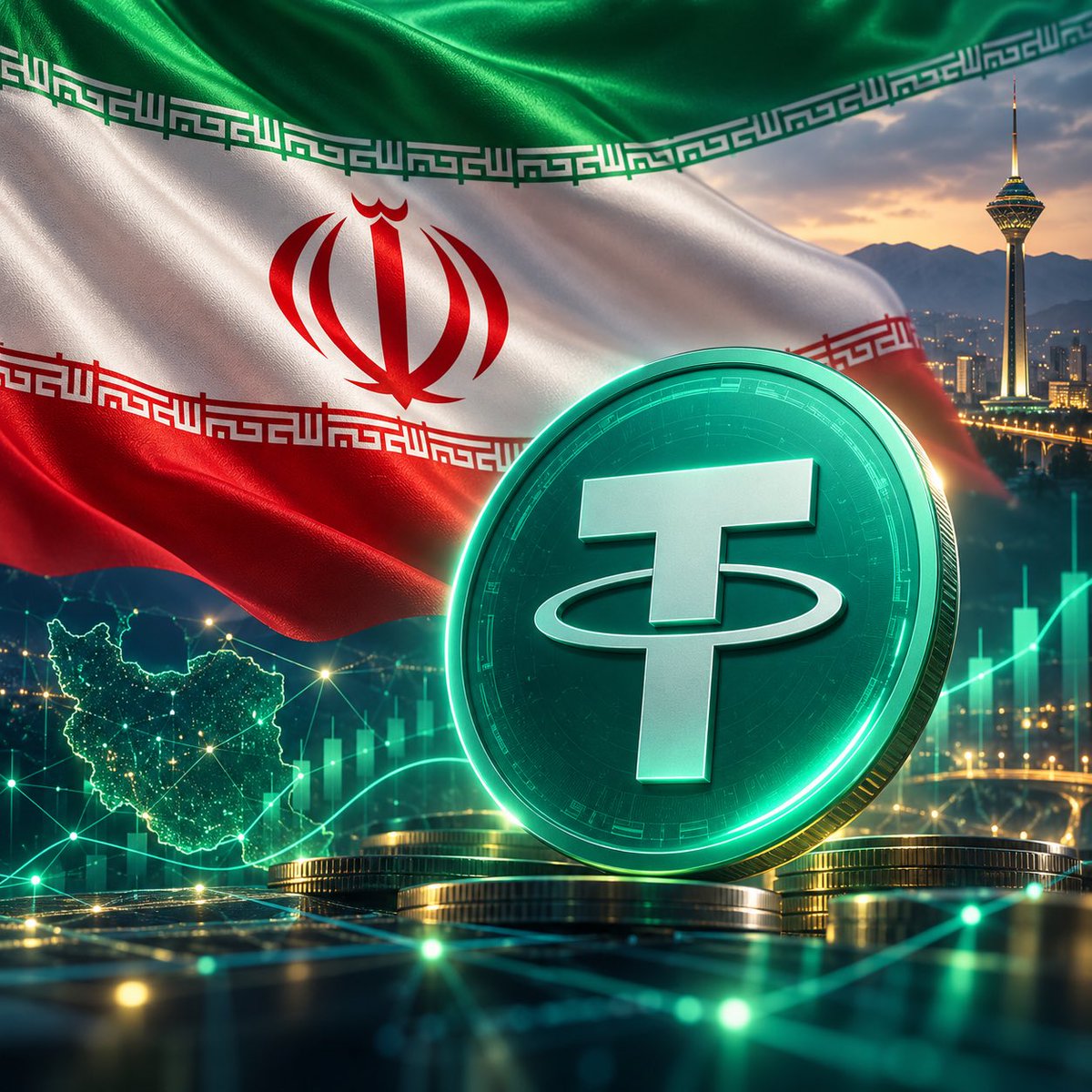 therealcoachty1's tweet photo. Iran 🇮🇷 Is using USDT tether to bypass US sanctions.

Marco Rubio spoke about this… countries will be able to bypass the swift banking system the Usa has used for years to control the world. 🌎 

A new era is coming. Buckle up https://t.co/uRCSP1PZOi