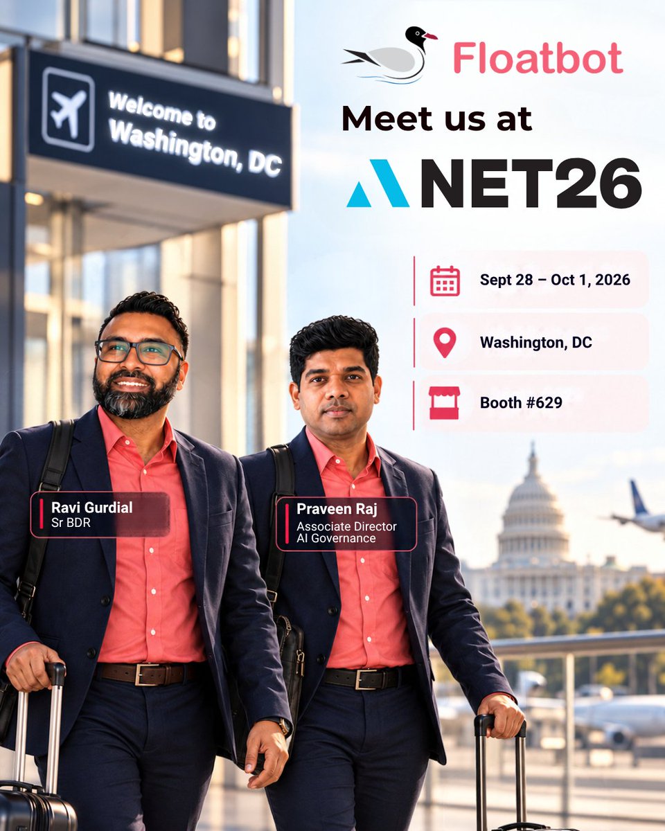 floatbot's tweet photo. 📣 Your #claims team and underwriters don't do the same job. Neither should your #AI. Meet #LISA, #ADDI, #AURA &amp; #LEXI, 4 role-trained #Insurance #AIAgents. They'll be at #AppliedNet2026, Booth #629. Stop by!

🔗 Schedule a Demo 👉 https://t.co/pajcsSJlEk

#Floatbot #AppliedNet https://t.co/VTE2qrQSGg