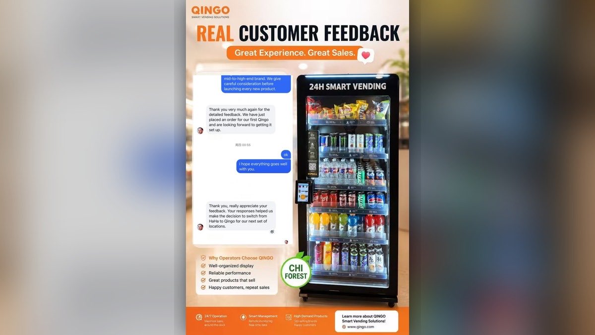 QingoVending's tweet photo. No scripts. No stock photos.
Just a Las Vegas operator who's run every major brand:
"Qingo machines are easily the nicest all the way around — especially for the price."
Operators compare. Operators switch.
https://t.co/Ha4m0sR6nS https://t.co/HYG2A8wdTq
