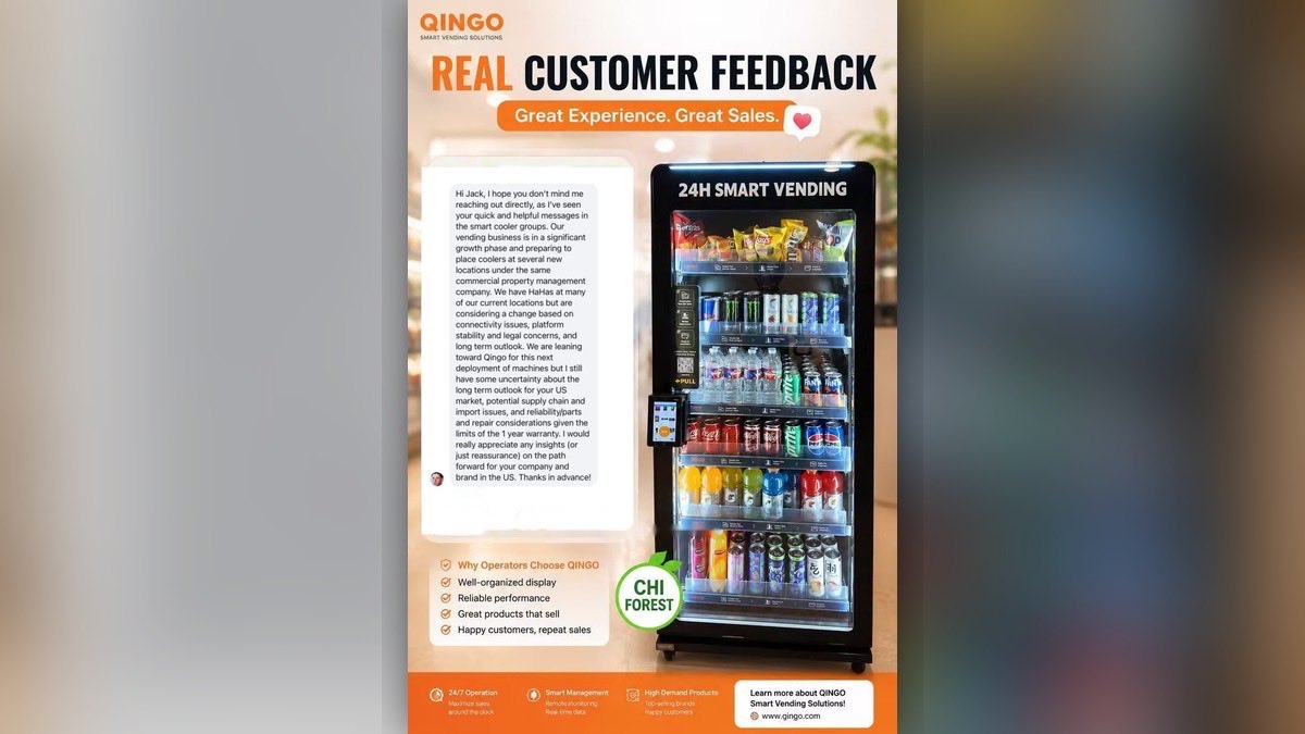 QingoVending's tweet photo. No scripts. No stock photos.
Just a Las Vegas operator who's run every major brand:
"Qingo machines are easily the nicest all the way around — especially for the price."
Operators compare. Operators switch.
https://t.co/Ha4m0sR6nS https://t.co/HYG2A8wdTq