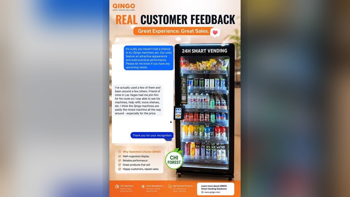 QingoVending's tweet photo. No scripts. No stock photos.
Just a Las Vegas operator who's run every major brand:
"Qingo machines are easily the nicest all the way around — especially for the price."
Operators compare. Operators switch.
https://t.co/Ha4m0sR6nS https://t.co/HYG2A8wdTq
