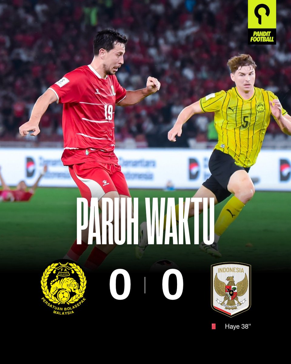 panditfootball's tweet photo. Belum ada gol tercipta. Tapi ada satu kartu merah untuk Indonesia. 

Apa yang harus diubah pada babak kedua? https://t.co/hsHGniU5q2