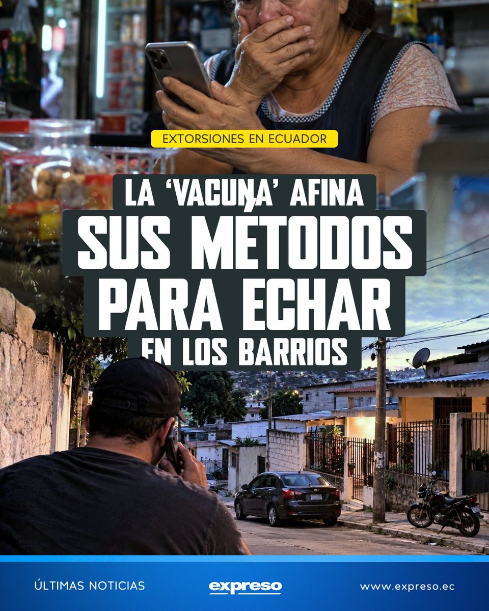 Expresoec's tweet photo. La extorsión dejó de ser una amenaza improvisada en los barrios, para convertirse en una herramienta de control y financiamiento para estructuras criminales. Las denuncias por este delito se multiplicaron durante los últimos seis años.

Lee más 👇
https://t.co/W80XpbGfvp https://t.co/JqRuAef9ks