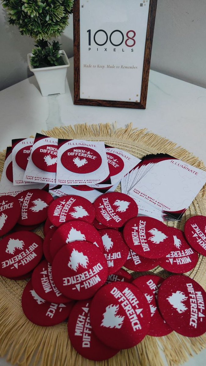 1008pixels's tweet photo. One of our first big projects and one to remember 🩶❤️
400 button pins made for ILLUMINATE: A Community Mental Wellness Initiative by @BiniMikhaOFC 

Grateful that 1008 PIXELS got to create a small part of something so meaningful.

#1008Pixels #TenOhEightPixels #Illuminate2026 https://t.co/ncAEtBhnNe