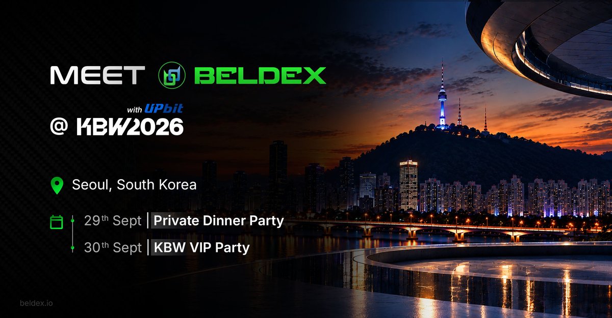 BeldexCoin's tweet photo. Beldex is heading to Seoul for @kbwofficial 2026🇰🇷

We’re looking forward to connecting with builders, partners, investors, and the wider Web3 community.

Let’s connect🤝 https://t.co/DCTQIjKFLQ