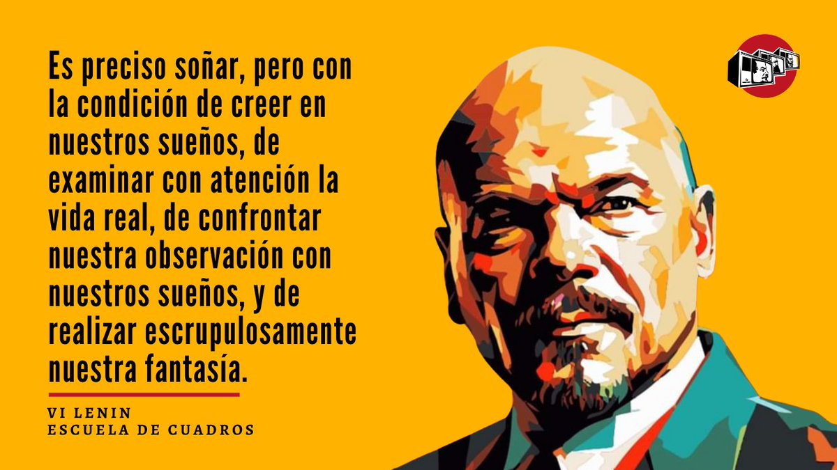 escuela_cuadros's tweet photo. Estudiamos a Lenin en un mundo en el que soñar es necesario y realizar los sueños es urgente.

Su pensamiento➜ https://t.co/B8rmlYeE5P
Estado y revolución➜ https://t.co/aqqIi1CqrI
Tareas del poder soviético➜ https://t.co/EmdkNgXYlu
Imperialismo➜ https://t.co/pKcqXz34rf https://t.co/uUrAA2QUzx