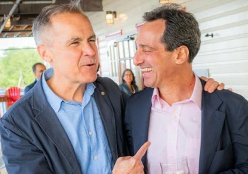 Tablesalt13's tweet photo. ‼️Cant EVEN make this up -- Mark Carney recently awarded his children's preschool soccer league friend, Dan Goldberg from Telesat, a $2.7 Billion deal for Arctic Satellite "sovereignty" 

this was to move away from Elon Musk's starlink....Guess how they're getting into space? SPACE X! 😂

They need 14 or 15 Falcon 9 flights at a cost of US$1.0–1.2 billion, which goes right into Elon's business.