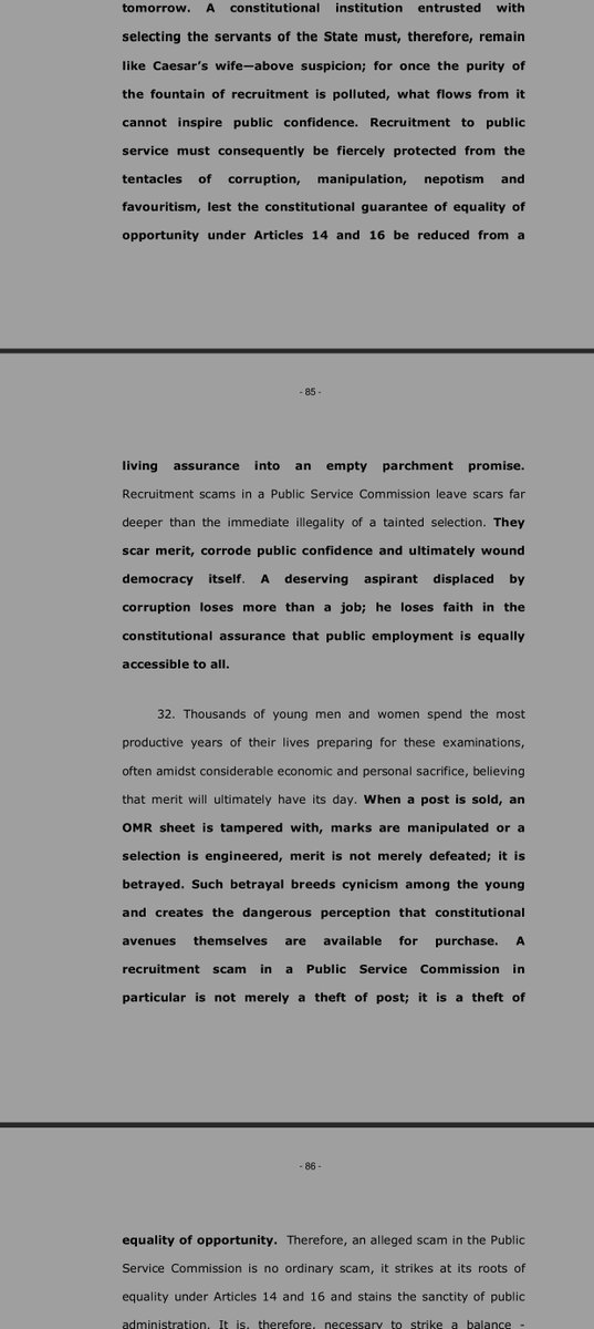 warriorsiff91's tweet photo. A few excerpts from the judgement of Hon'ble Justice Nagaprasanna sir about KPSC🙏🏻 https://t.co/rE299iHh8x