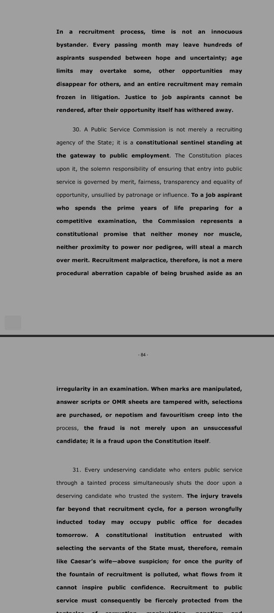 warriorsiff91's tweet photo. A few excerpts from the judgement of Hon'ble Justice Nagaprasanna sir about KPSC🙏🏻 https://t.co/rE299iHh8x