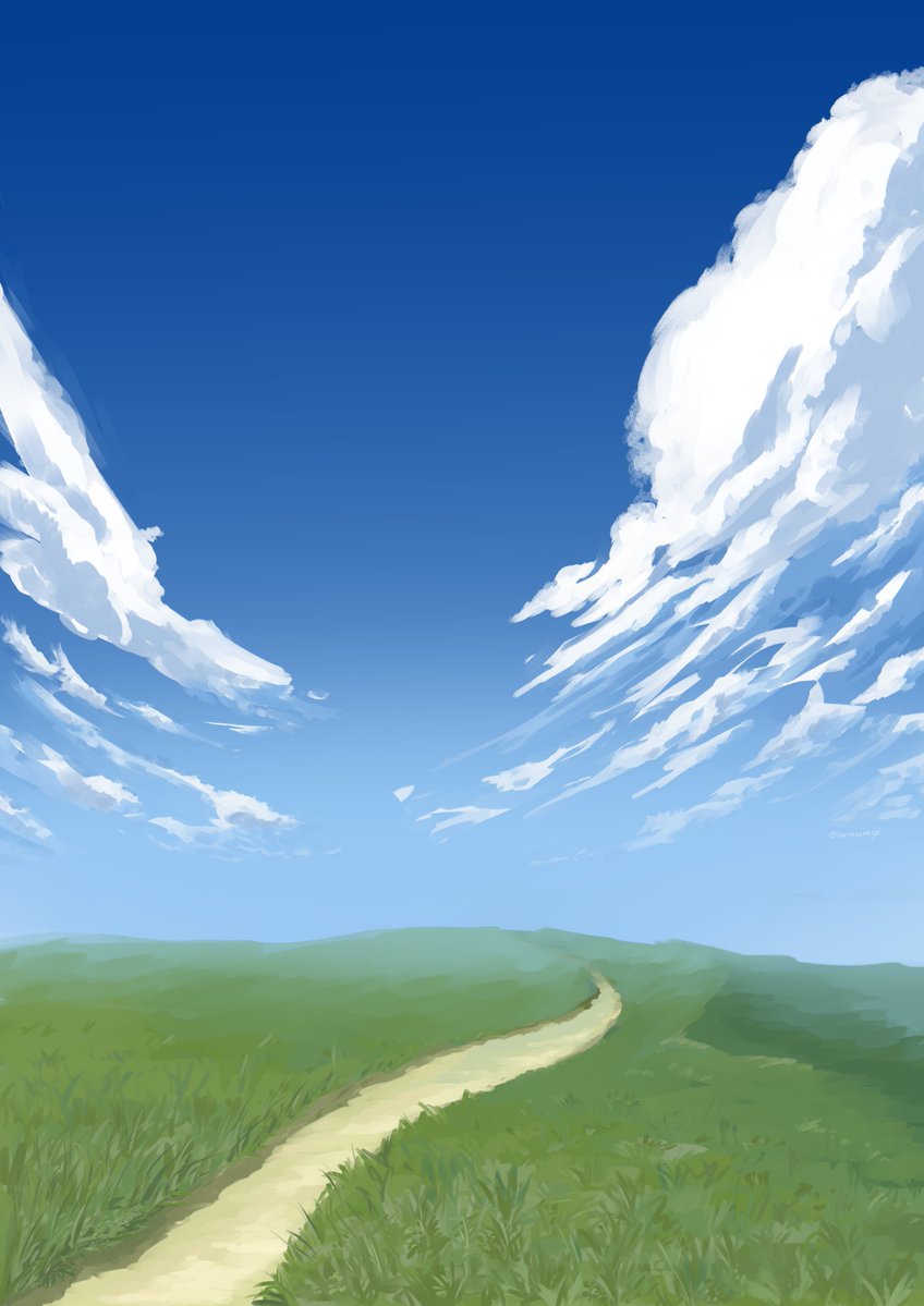tobisuzume0's tweet photo. 練習をもとに自分なりに描いてみた草原
遠目に見ると草の描きこみってあんまり見えないんだね、、 https://t.co/MkroiVQtVi