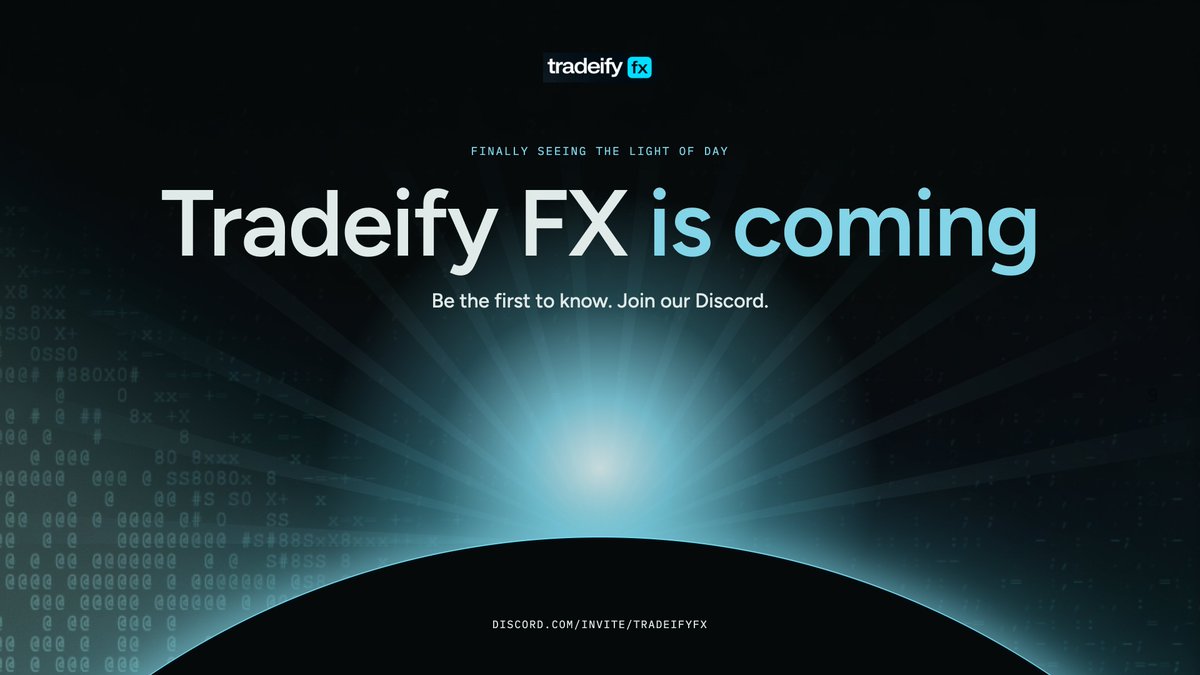 tradeifyforex's tweet photo. We're not going to lie, we're pretty excited about this one. 🔥

Tradeify FX is the thing we've wanted to build for a long time, and it's finally ready to see the light of day. 📈

We won't spoil the date 🤫, but let's just say you should keep your notifications on. 🔔

Drop a comment if you're planning to jump in and grab an account when we launch. 🚀

Want to be the first to know? Join our Discord 👇
https://t.co/cORUI7Xc5C