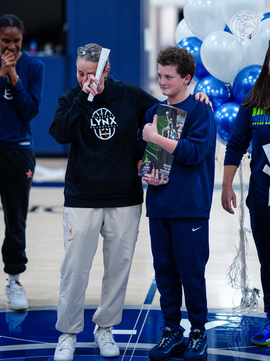 minnesotalynx's tweet photo. we’ve got so much love for our coach. 💙 https://t.co/MNEGOqs2cP