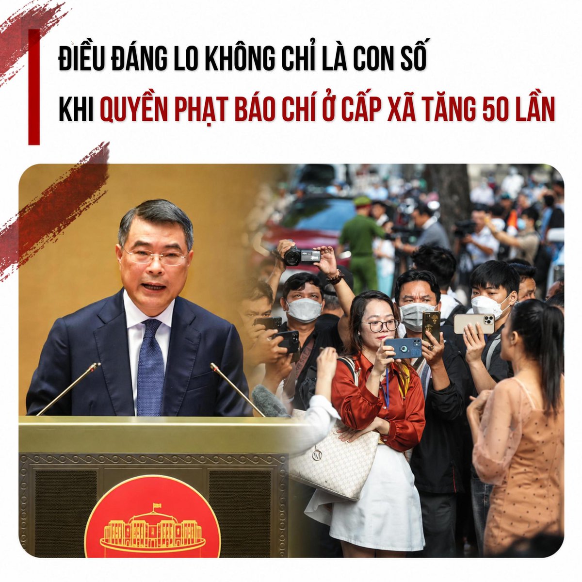 chantmmedia's tweet photo. NGHỊ ĐỊNH 367: KHI QUYỀN PHẠT BÁO CHÍ Ở CẤP XÃ TĂNG 50 LẦN, ĐIỀU ĐÁNG LO KHÔNG CHỈ LÀ CON SỐ

Ngày 25/9/2026, Chính phủ ban hành Nghị định 367/2026/NĐ-CP về xử phạt vi phạm hành chính trong lĩnh vực báo chí; chỉ một ngày sau, 26/9, nghị định có hiệu lực. Báo Luật Khoa ngày 28/9 chỉ ra một thay đổi gây chú ý: thẩm quyền phạt tiền tối đa của Trưởng Công an cấp xã trong lĩnh vực này tăng từ 5 triệu lên 250 triệu đồng, tức 50 lần.

Tốc độ ban hành và hiệu lực cần được đặt dưới kính hiển vi. Một quy định liên quan trực tiếp đến quyền tác nghiệp, đưa tin và trách nhiệm pháp lý của báo chí mà ban hành hôm trước, hôm sau đã áp dụng là điều cần được giải thích rõ: quá trình xây dựng, đánh giá tác động, tiếp thu ý kiến chuyên môn và tham vấn xã hội đã diễn ra thế nào? Không nên mặc nhiên nói “không lấy ý kiến người dân” nếu chưa có tài liệu chứng minh; nhưng càng ít thời gian công chúng biết đến văn bản, yêu cầu minh bạch về quy trình càng cao.

250 triệu đồng trong tay cấp xã không còn là quyền hạn nhỏ. Nghị định quy định mức phạt tối đa cho mỗi hành vi là 500 triệu đồng với tổ chức, 250 triệu đồng với cá nhân. Nhiều hành vi cũng bị nâng mạnh: thông tin sai sự thật gây ảnh hưởng rất nghiêm trọng có thể bị phạt đến 100 triệu đồng; thông tin xuyên tạc, bịa đặt, gây hoang mang có thể tới 400 triệu đồng; một số hành vi đặc biệt nghiêm trọng tới 500 triệu đồng.

Chuyên viên pháp lý Trần Thanh Rin, trong bài phân tích trên Thư viện Pháp luật ngày 28/9, lưu ý việc áp dụng nghị định phải phân biệt hành vi xảy ra trước và sau ngày 26/9; hành vi đã kết thúc trước khi nghị định có hiệu lực được xử lý theo quy định tại thời điểm thực hiện.

Vấn đề sâu xa vì thế không phải “phạt nặng có tốt không”, mà là ai phạt ? Phạt dựa vào tiêu chí nào và cơ chế kiểm soát quyết định ấy ra sao ? Báo chí sai phải chịu trách nhiệm. Nhưng quyền lực xử phạt càng lớn càng phải đi cùng quy trình càng minh bạch, chứng cứ càng chắc và quyền giải trình càng thực chất.

Đừng để một nghị định chống sai phạm lại tạo ra nỗi sợ sai phạm trong chính người làm báo. Bởi một nền báo chí mạnh không phải là nền báo chí không bao giờ sai, mà là nền báo chí có thể sai, được sửa sai và vẫn có đủ không gian để đặt những câu hỏi khó.

#xuphat #capxa #nghidinh #phaply #chantroimoi
