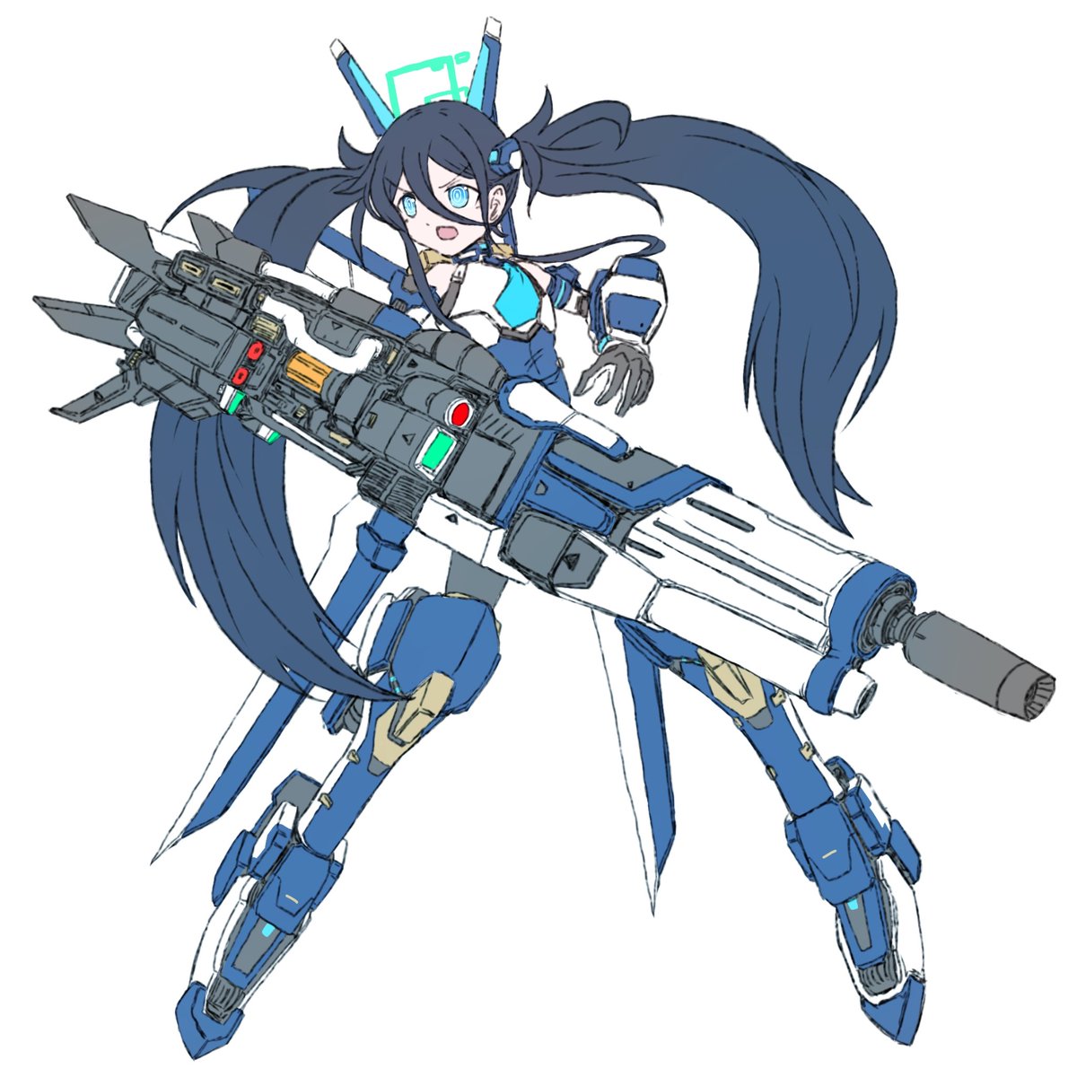 Veku3939's tweet photo. フルアーマーアリス(独立稼働式ビームライフル装備型) https://t.co/wZyXv4j5OW