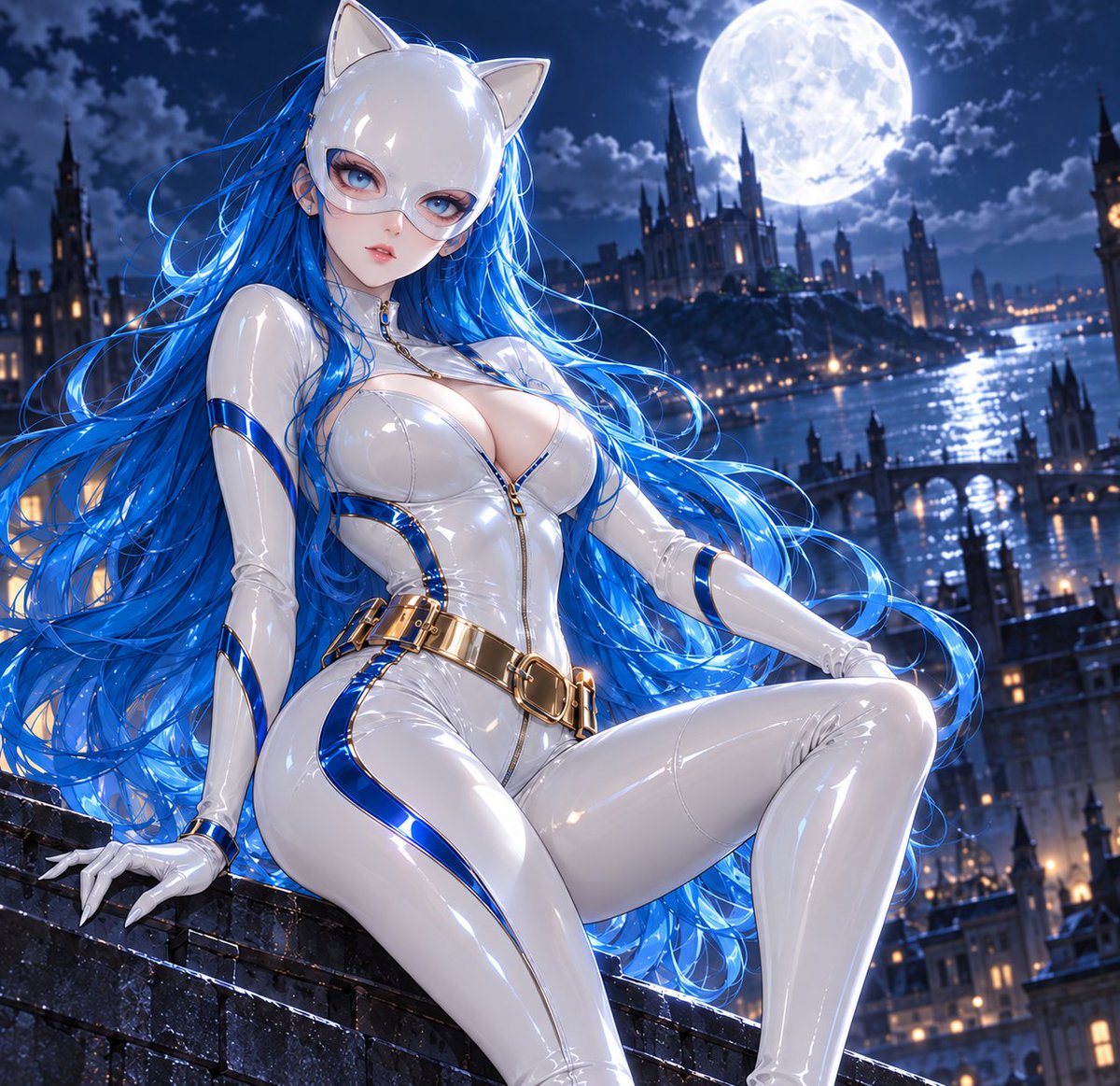 Azuria64910108's tweet photo. I might be a princess at day ~ But at night...Even we princesses have our secrets ~ You'd better watch over your jewels ~ Whitecat is lurking around ~ https://t.co/EOF8yCoLmX