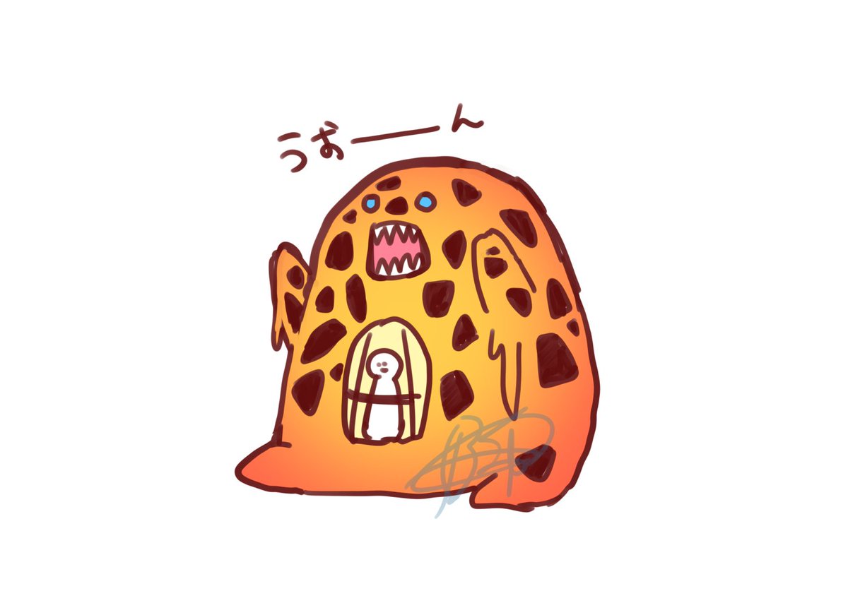c_39hope's tweet photo. デフォルメ　溶岩魔神ラヴァ・ゴーレム https://t.co/AMqcAqOxgx