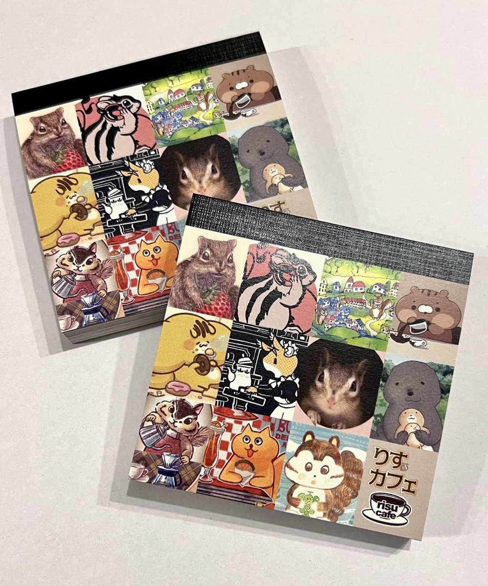 fukushi_risu's tweet photo. #りすカフェ　谷中から発売
@info_how 

リスの絵のメモ帳　表紙はこちら
早く中が見たい！（数日後に確認予定）

絵画にイラスト、キャラクター、写真も⁉︎

11名の作家のいろんなリスが大集合🐿️
全部違う絵柄で90ページ

#リス https://t.co/lAYlCvQLYf