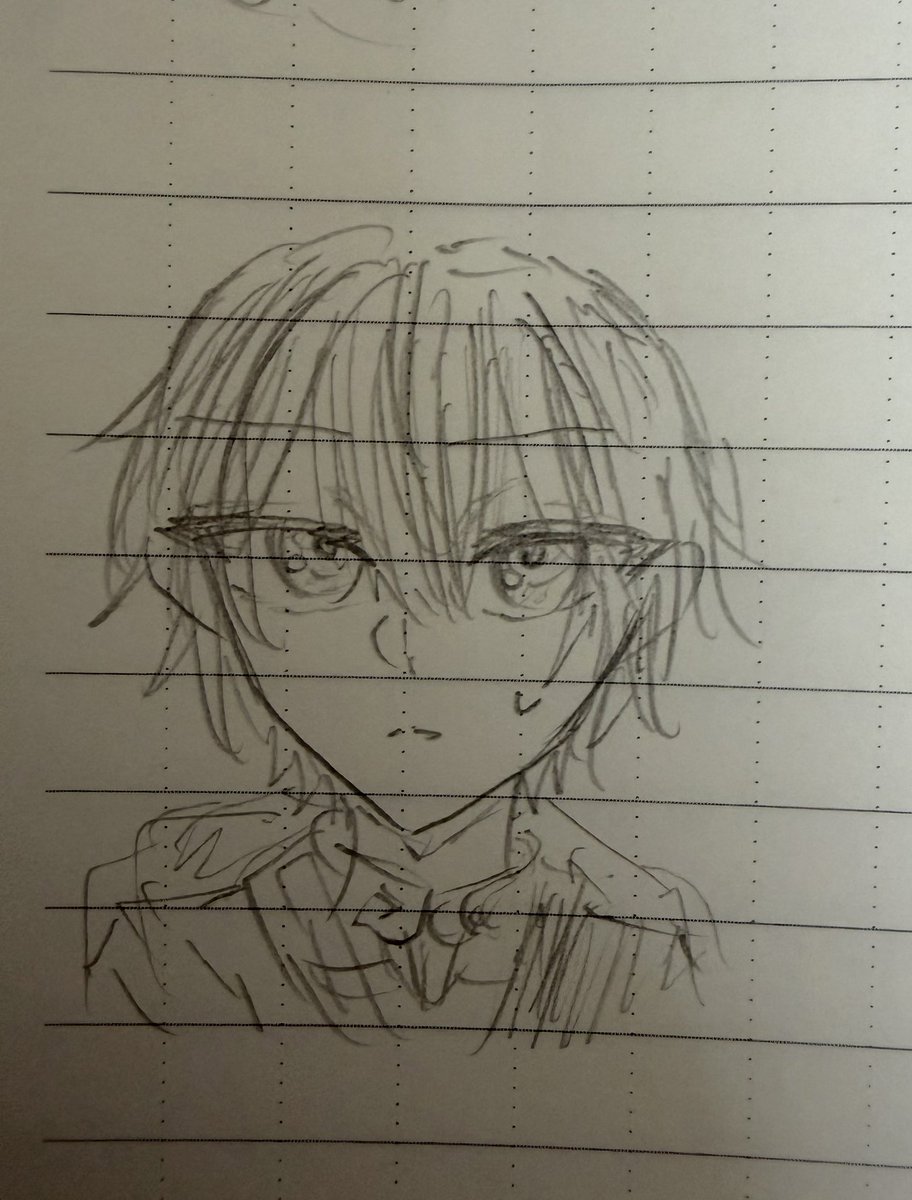 Snjriko's tweet photo. 授業中に描く絵が1番上手くいくのは何…。 https://t.co/bPAWiF6a2C