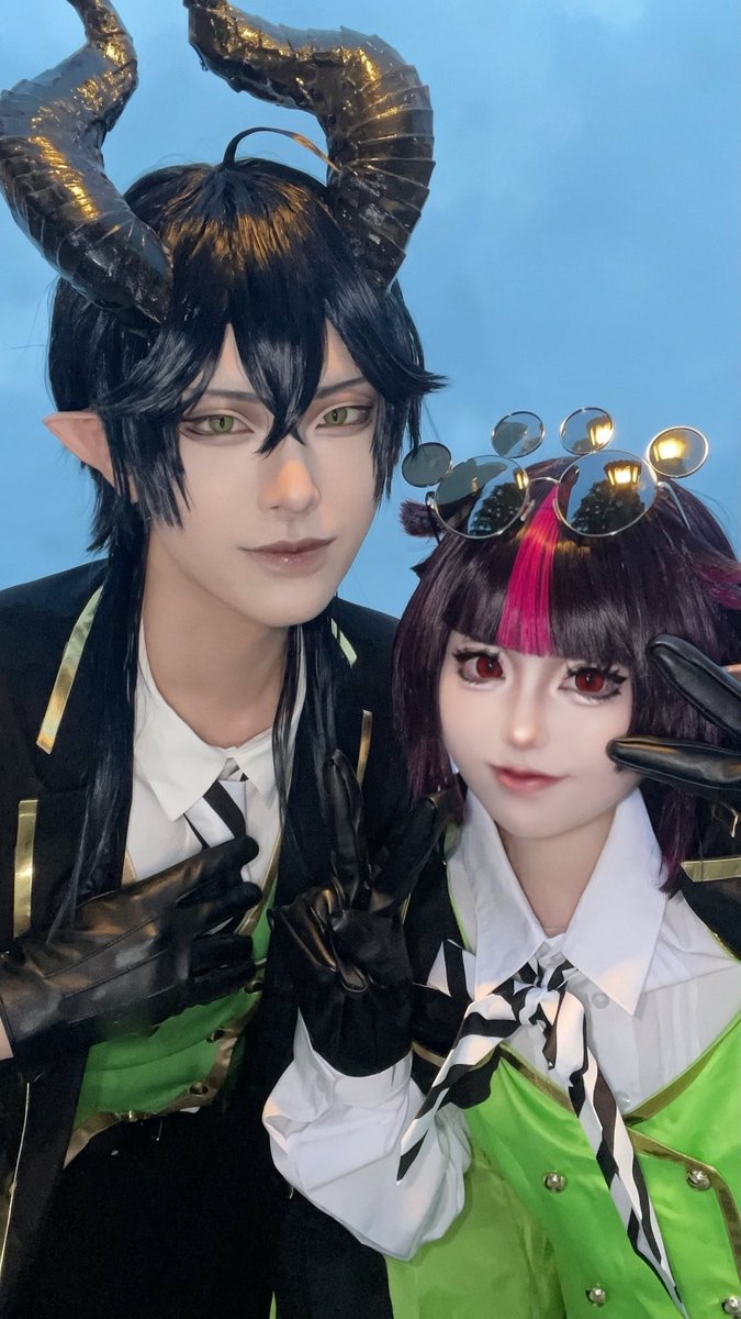 haguki_cos's tweet photo. ⚠︎ 28🏰でﾘﾘアと遊んだ
#Dハロ仮装2026 
#Dハロツイステ https://t.co/qWU8s0Hg0j