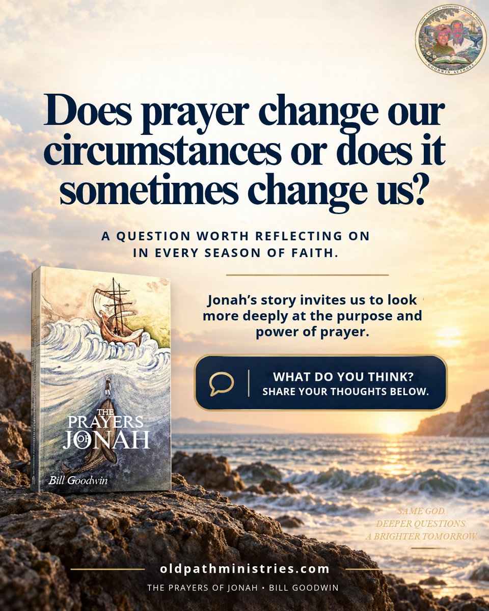 BillGAuthor's tweet photo. Some seasons challenge our faith, while others deepen it.

Discover more at https://t.co/gDycAmxqMw.

#ThePrayersOfJonah #BillGoodwin #Faith #Prayer #SpiritualGrowth #ChristianBooks https://t.co/slImpJrJSz