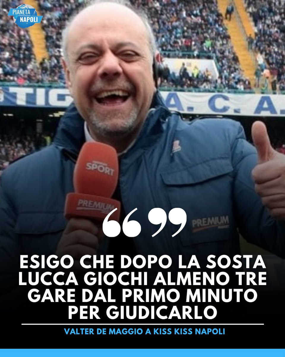 PianetaN's tweet photo. 🤔 Che ne pensate delle parole dello speaker della radio ufficiale?

#SscNapoli #Lucca https://t.co/UhC53VnbQx