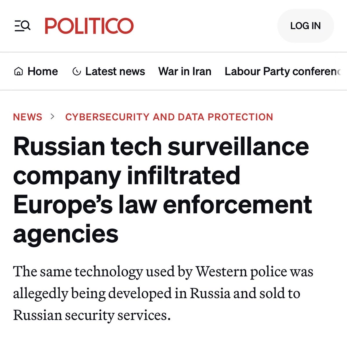 vic_010100's tweet photo. Der nächste Super-GAU für unsere Sicherheit!
Da wird eine Firma offiziell in den USA registriert, um westliche Behörden im Glauben zu lassen, man kaufe sichere Technologie. Im Hintergrund zieht aber ein russisches Netzwerk die Fäden. Die Firma gehörte und wurde betrieben von Russen –, während sie exakt dieselbe Software zeitgleich für den russischen Geheimdienst FSB entwickelten. 
Getarnt als US-Produkt sickerte diese Technologie tief in die gesamte Sicherheitsarchitektur ein: in EU-Ermittlungsprojekte, europäische Justizbehörden, Gerichte, das Militär, den Grenzschutz, Europol, Eurojust sowie in das US-Verteidigungsministerium, den Secret Service und das Heimatschutzministerium. Obwohl Experten jahrelang genau davor gewarnt haben, wurde das Risiko einfach ignoriert.