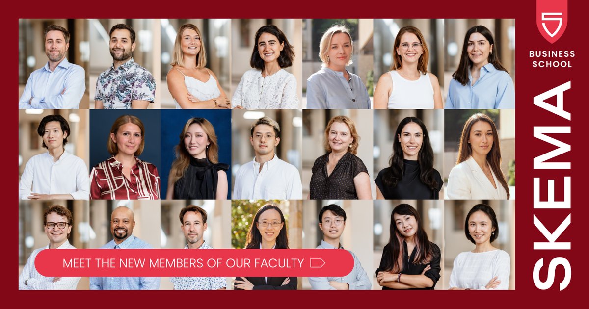 SKEMA_BS's tweet photo. [SPOTLIGHT ✨] SKEMA renforce sa Faculté avec 21 nouveaux professeurs, portant son corps professoral académique à plus de 200 enseignants-chercheurs, aux expertises au cœur des grandes mutations économiques et sociétales. Détails: https://t.co/gd6FZuwZ9n #WeAreSKEMA https://t.co/cd0qxk6dpj