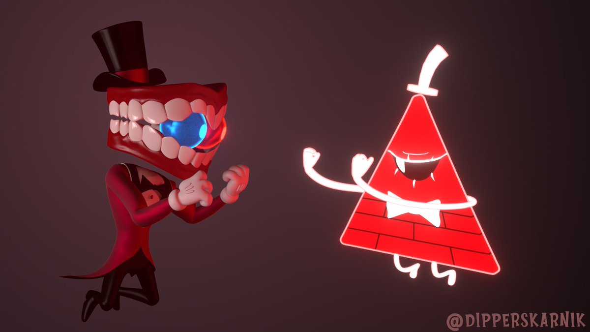 DipperSkarnik's tweet photo. "Fighting against Bill for Uncle Stan's love"

Caine rig by: @Trixel3D 
Bill Cipher rig by: ImTheTomatoMan

#Caine #billcipher #GravityFalls #TADC #theamazingdigitalcircus #DigitalCircus #tadcfanart #blender #3d #b3d #render https://t.co/L4bQ2aMJtI