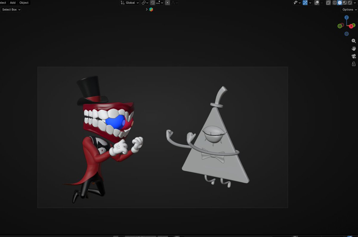 DipperSkarnik's tweet photo. "Fighting against Bill for Uncle Stan's love"

Caine rig by: @Trixel3D 
Bill Cipher rig by: ImTheTomatoMan

#Caine #billcipher #GravityFalls #TADC #theamazingdigitalcircus #DigitalCircus #tadcfanart #blender #3d #b3d #render https://t.co/L4bQ2aMJtI