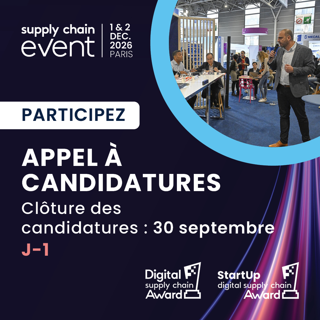 SCE_Event's tweet photo. 🚨 𝗝-𝟭 𝗽𝗼𝘂𝗿 𝗰𝗮𝗻𝗱𝗶𝗱𝗮𝘁𝗲𝗿 𝗮𝘂𝘅 #𝗦𝘂𝗽𝗽𝗹𝘆𝗖𝗵𝗮𝗶𝗻𝗘𝘃𝗲𝗻𝘁𝗔𝘄𝗮𝗿𝗱𝘀 !

✨ C’est le moment de la faire rayonner !

📲 https://t.co/KbzhDDD1En

@urbantz @B2wiseFrance @b2wiseglobal @germanbionic  @monstock_net @Onventis https://t.co/fGCGjZD3nb