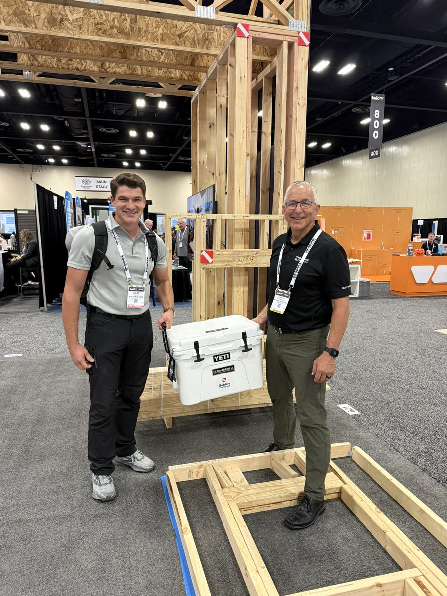 BldrFirstSource's tweet photo. Congratulations to Caleb, the winner of our READY-FRAME® Challenge at Build Show LIVE!

Caleb clocked the fastest time assembling a READY-FRAME® wall, earning the top spot in a field of great competitors. 🏆

A big thank you to everyone who stopped by our booth! #BuildShowLive https://t.co/HblijA5WkU