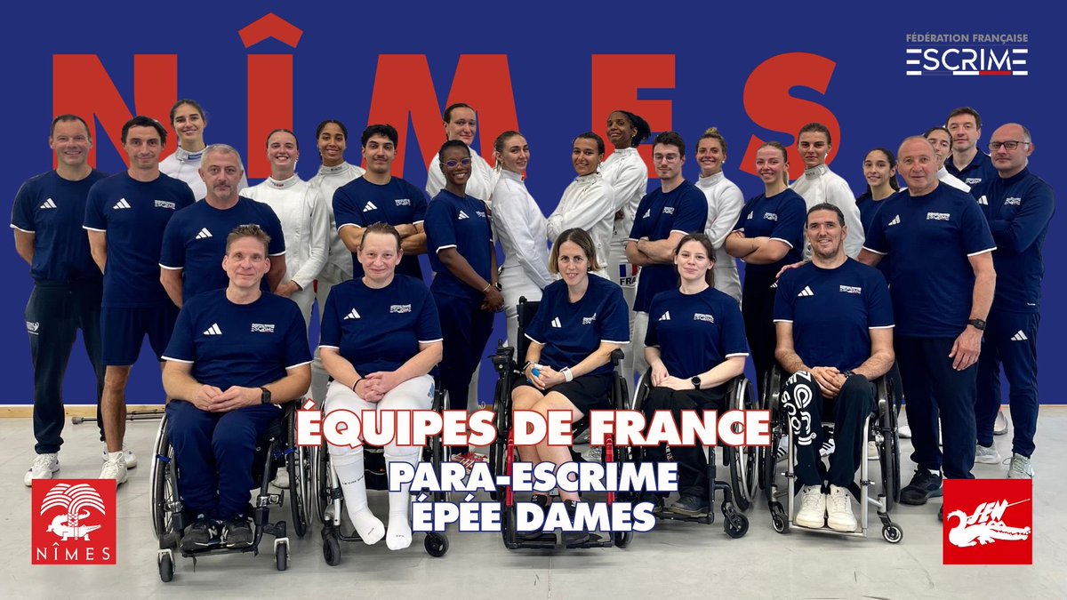 ffescrime's tweet photo. Premier stage mixte athlètes valides et athlètes para-escrime 🤩🤺✨

Merci à la municipalité de Nîmes pour l’accueil ! https://t.co/8n8EINwppk