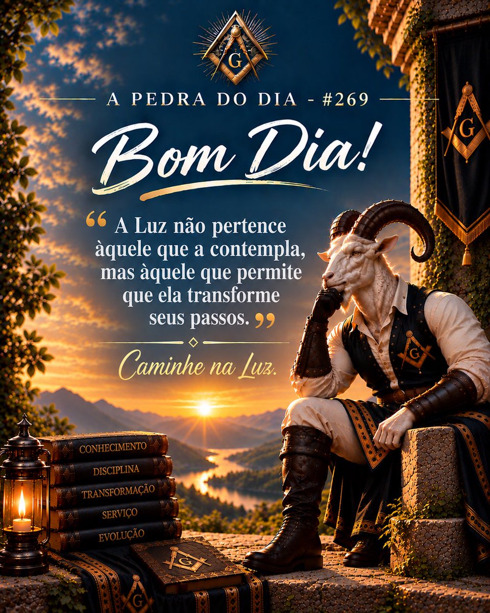 BodeExpiatorio2's tweet photo. A Pedra do dia - #269

A verdadeira Luz não se revela apenas naquilo que contemplamos, mas nas atitudes que transformam nosso caráter e orientam nossas escolhas. Que cada passo seja guiado pela sabedoria, pela virtude e pelo desejo sincero de evoluir.

Bom dia! 
Caminhe na Luz e seja luz por onde passar. ⚜️