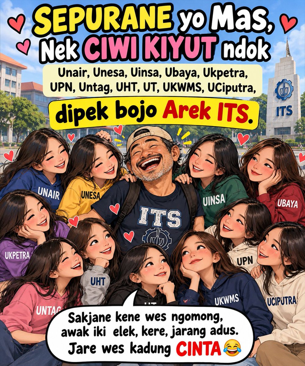 januarb201's tweet photo. Sepurane yo Mas 

#its #unair #unesa #uinsa #ubaya
#ukpetra https://t.co/Gc0QU250Nj