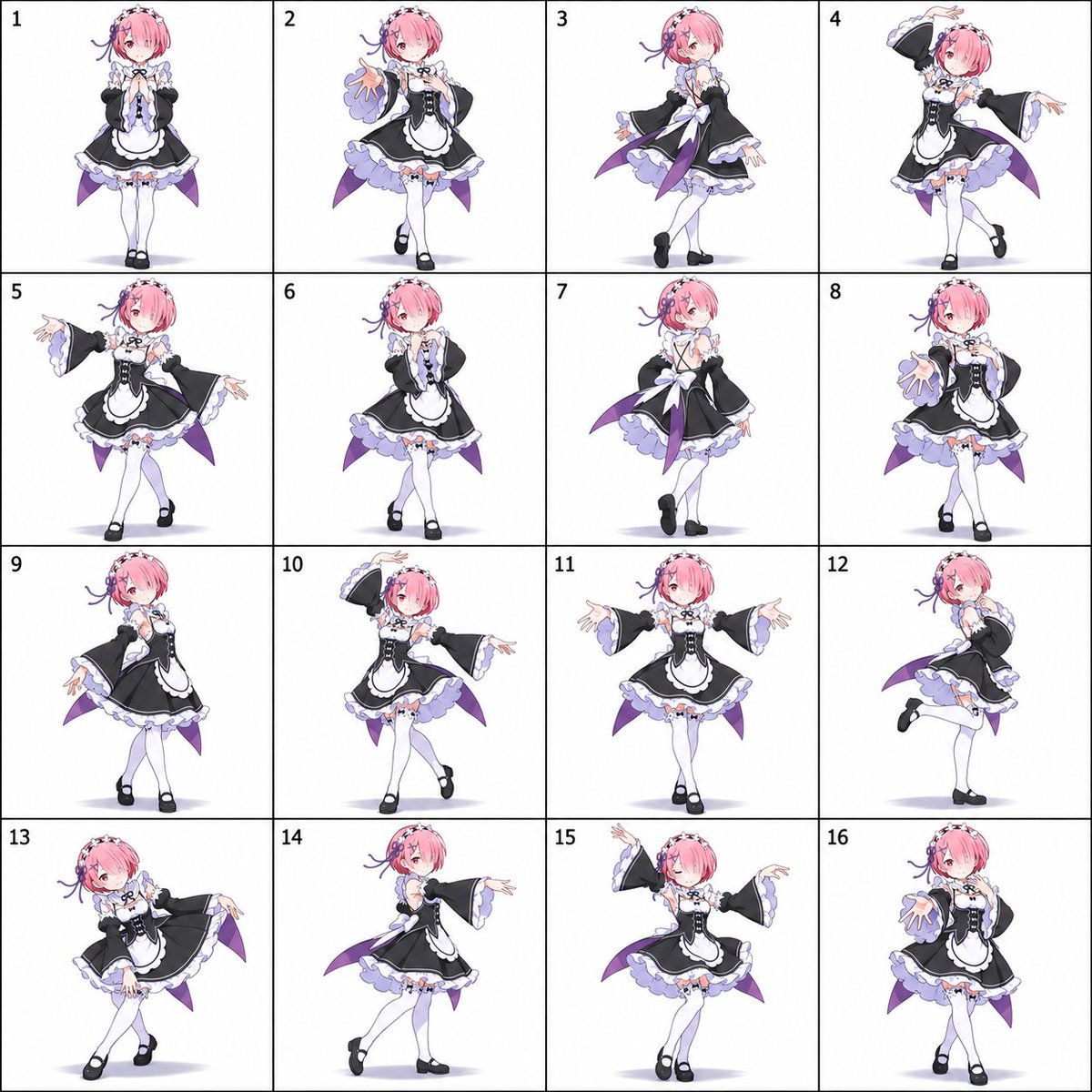 Character Dance Pose Sheet