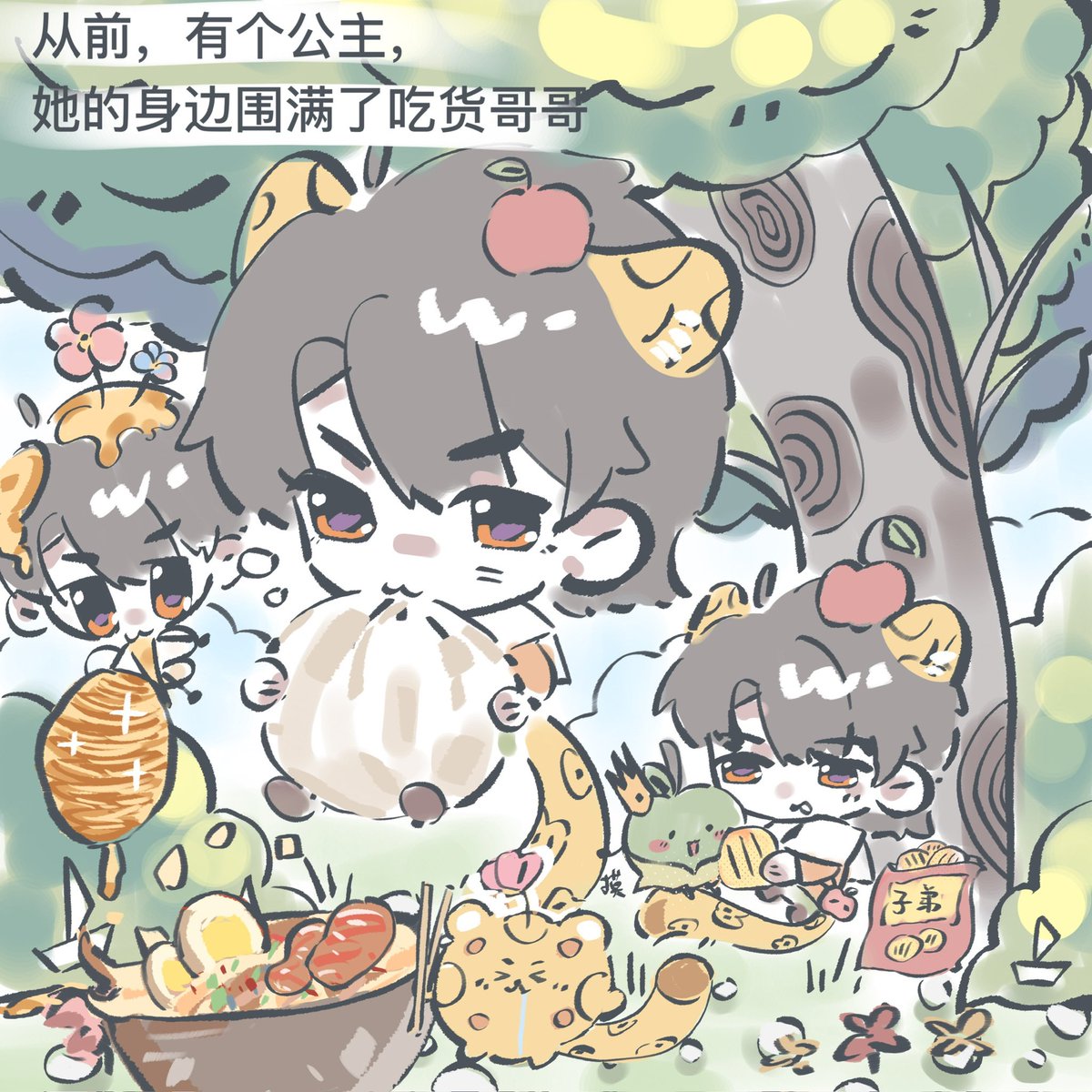 dokieei613's tweet photo. 🍎🍏26.9.28
Once upon a time, there lived a princess, surrounded by her many foodie brothers. 👑 https://t.co/63dt1KH0Fi
