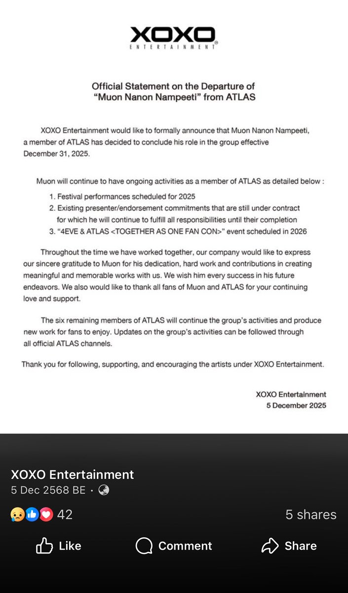 meltinginblu's tweet photo. @zibeomzizi I’m not an ATLAS fan, so I might not know all the details 🥺

The exact reason for Muon leaving wasn’t publicly shared, but even after he left the group, he and the ATLAS members are still close and support each other. https://t.co/iyeJfrfPLJ