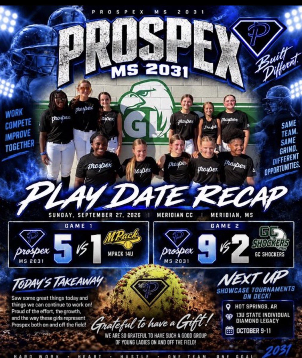 MBPolk2031's tweet photo. Prospex Tournament!!

So glad to be back on the with @Prospexms2031 in Meridian.

Next up: Hot Springs Arkansas Diamond Legacy 13u State Invitational Oct 9-11 https://t.co/ZrLjjJ6H7d